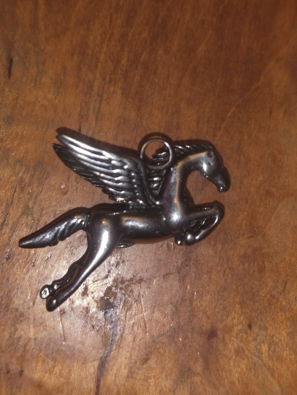 Pagasus Flying Horse Silver Tone Pendant For Necklace No Chain